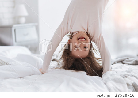 Happy pretty girl having fun Happy pretty girl having fun 28528716