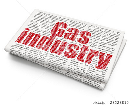 Industry concept: Gas Industry on Newspaper Industry concept: Gas Industry on Newspaper 28528816