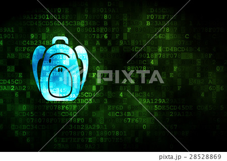 Tourism concept: Backpack on digital background Tourism concept: Backpack on digital background 28528869