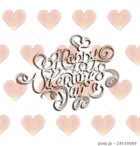 Happy Valentines day vintage lettering written by Happy Valentines day vintage lettering written by 28530089