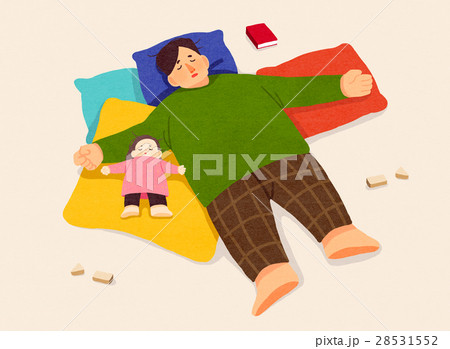 ベビー おとうさん 父さんのイラスト素材