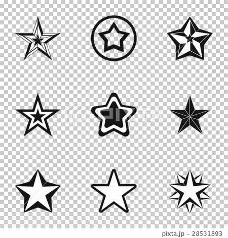 Star icons set, simple style - Stock Illustration [28531893] - PIXTA
