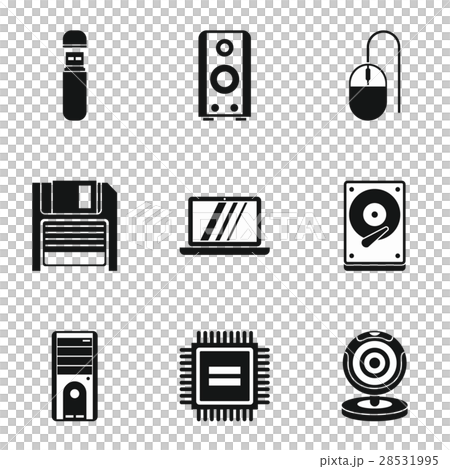 Complex Computer Setup Icon Computer setup icons set, simple style - Stock Illustration [28531995 ...