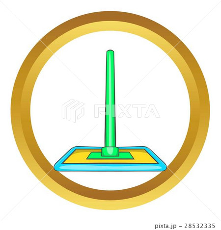 Floor cleaning mop vector icon 28532335