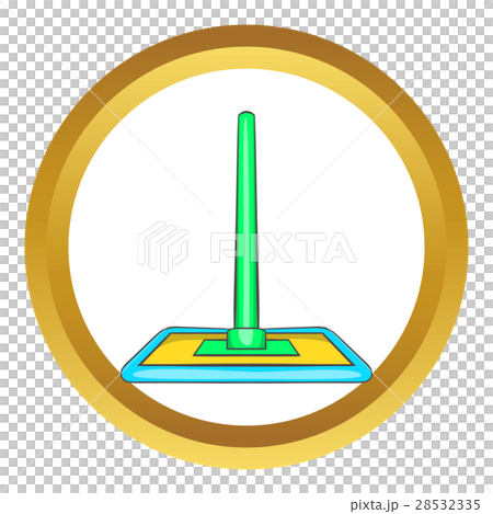 Floor cleaning mop vector icon 28532335