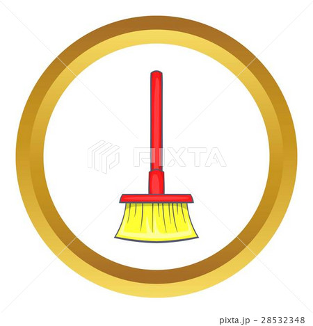 Red brush for a floor vector icon 28532348
