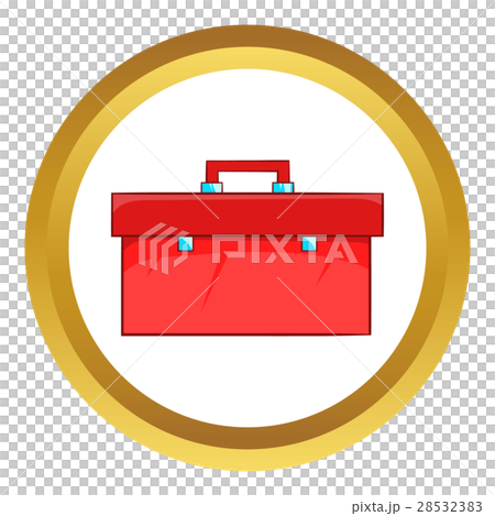 Closed red case vector icon - Stock Illustration [28532383] - PIXTA