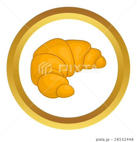 Fresh croissant vector icon Fresh croissant vector icon 28532448