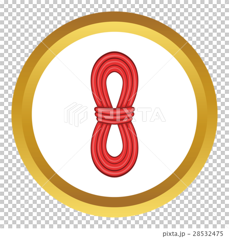 Red rope vector icon - Stock Illustration [28532475] - PIXTA