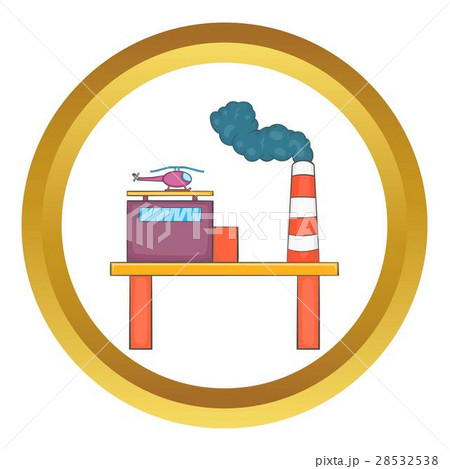 Oil platform vector icon 28532538