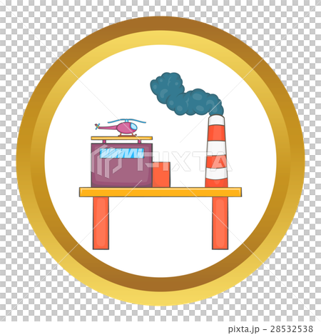 Oil platform vector icon 28532538