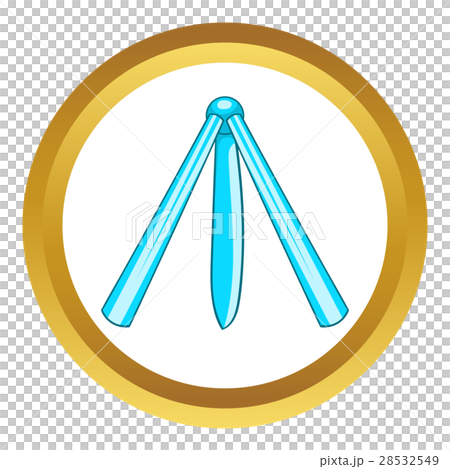 Butterfly knife vector icon 28532549