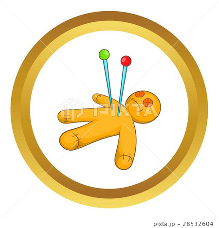 Voodoo doll vector icon 28532604