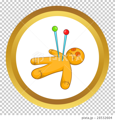 Voodoo doll vector icon 28532604