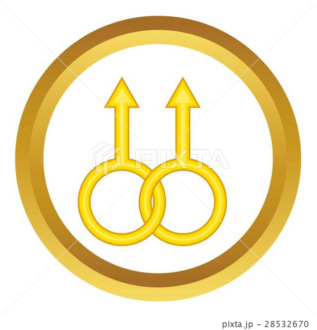 Two male sign vector icon Two male sign vector icon 28532670