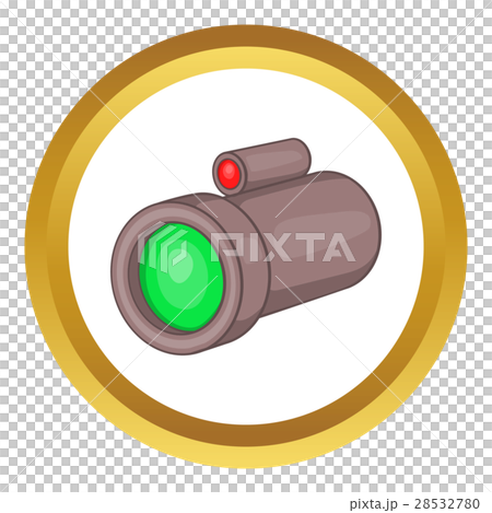 Sniper rifle telescope vector icon 28532780