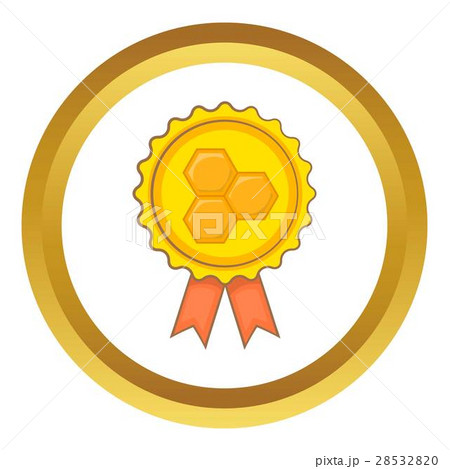 Sign of quality honey vector icon 28532820