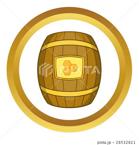 Barrel of honey vector icon 28532821
