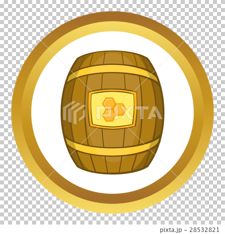 Barrel of honey vector icon 28532821