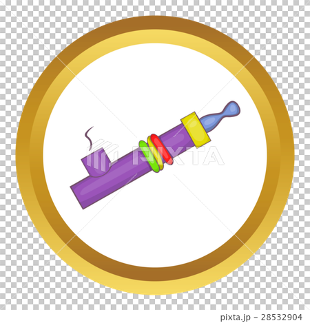 Marijuana e-cigarette vector icon 28532904
