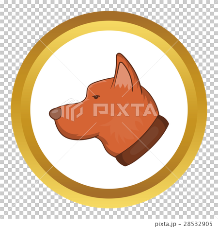 Head of dog vector icon Head of dog vector icon 28532905