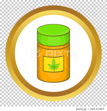 Medical marijua bottle vector icon Medical marijua bottle vector icon 28532907