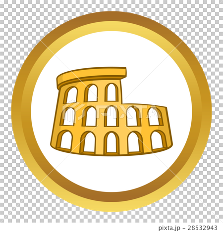 Roman Coliseum vector icon 28532943