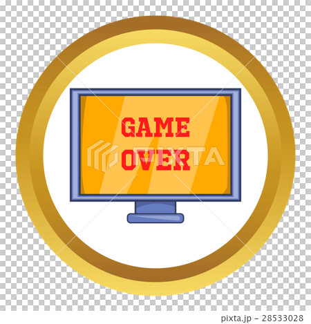 Game Over Screen Vector Icon Stock Illustration 28533028 Pixta