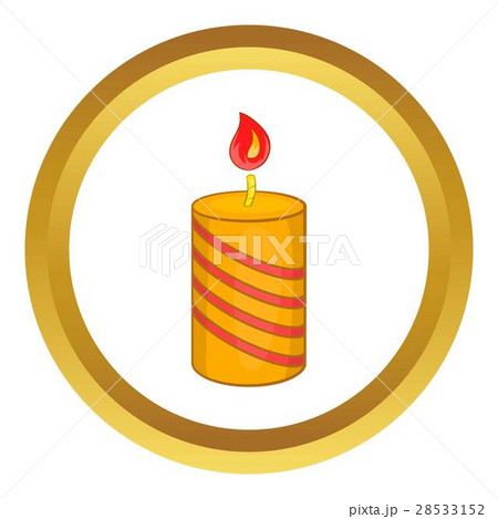 Burning candle vector icon Burning candle vector icon 28533152
