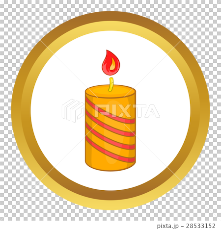 Burning candle vector icon Burning candle vector icon 28533152