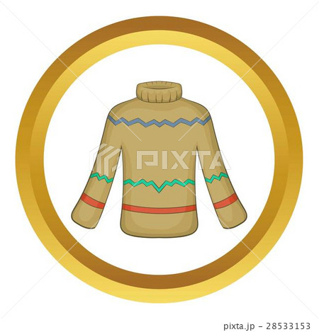 Cute winter sweater vector icon Cute winter sweater vector icon 28533153