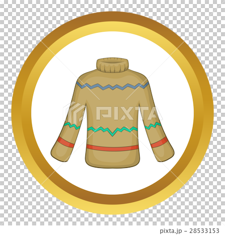 Cute winter sweater vector icon Cute winter sweater vector icon 28533153
