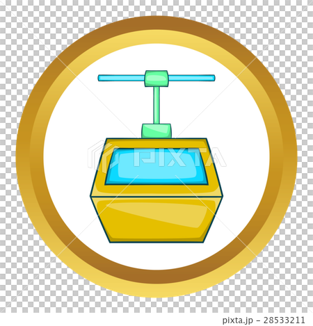Ski lift gondola vector icon Ski lift gondola vector icon 28533211