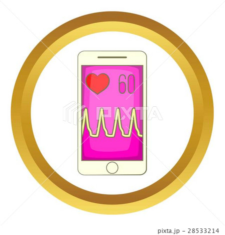 Health app on a smartphone vector icon Health app on a smartphone vector icon 28533214