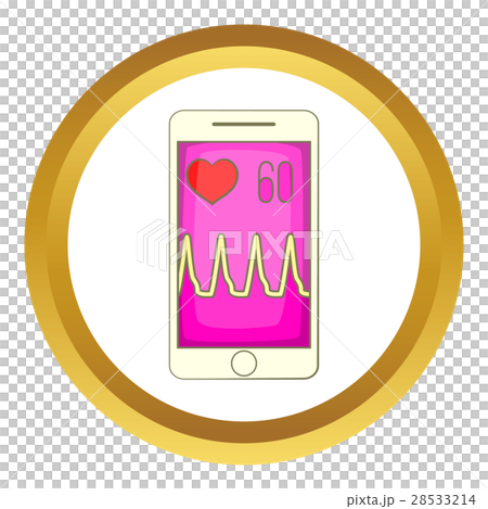 Health app on a smartphone vector icon Health app on a smartphone vector icon 28533214