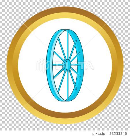 Bicycle wheel symbol vector icon 28533246