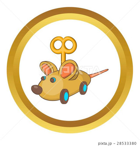 Clockwork mouse vector icon 28533380
