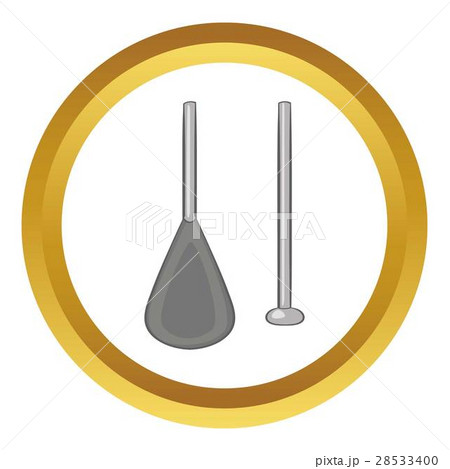 Aluminium folding paddle vector icon Aluminium folding paddle vector icon 28533400