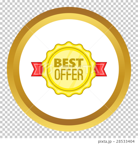 Best offer label vector icon Best offer label vector icon 28533404