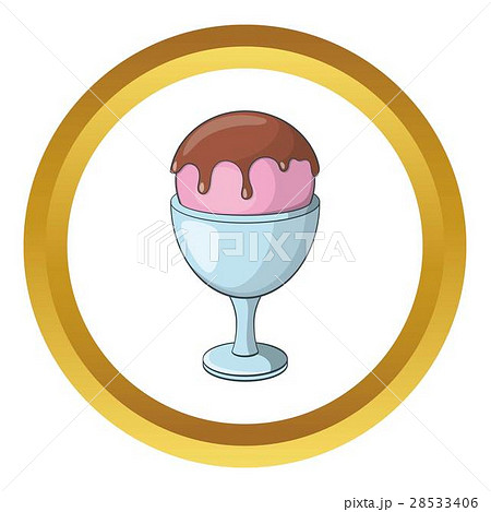 Ice cream ball vector icon Ice cream ball vector icon 28533406