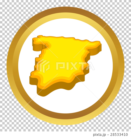 Map Of Spain Vector Icon Stock Illustration 28533410 Pixta