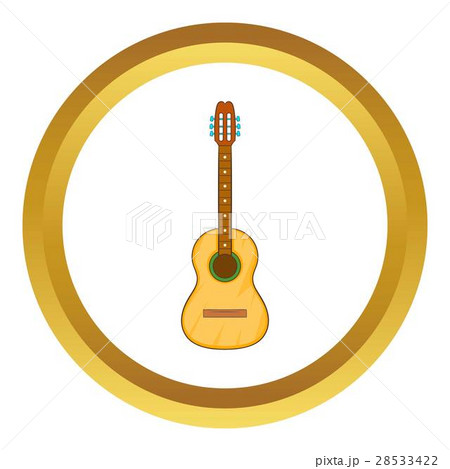 Acoustic guitar vector icon 28533422