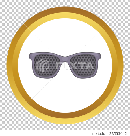 Perforating glasses vector icon 28533442