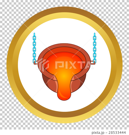 Liquid metal vector icon 28533444