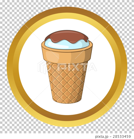 Delicious ice cream vector icon 28533459