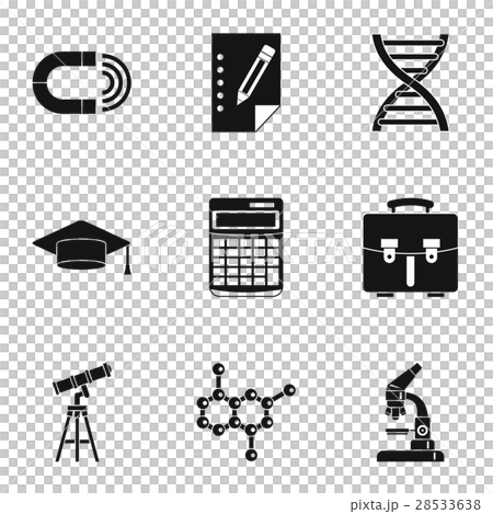 Study icons set, simple style Study icons set, simple style 28533638