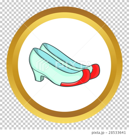 Korean traditional shoes vector icon 28533641