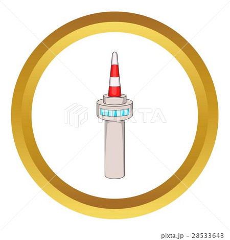 Namsan tower in Seoul vector icon 28533643