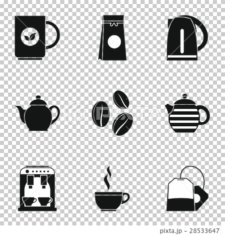 Drink icons set, simple style 28533647