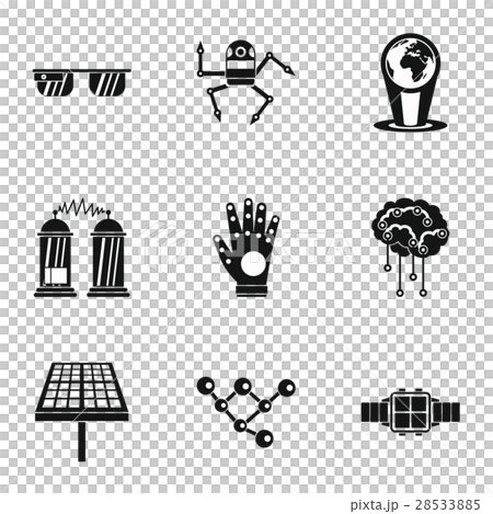 Computer latest devices icons set, simple style Computer latest devices icons set, simple style 28533885